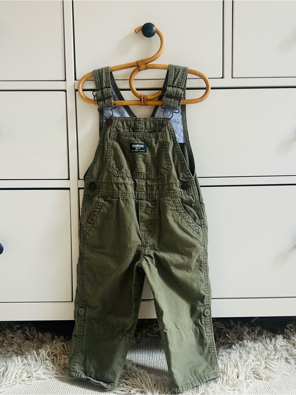 OshKosh B'gosh Olive Green Kids Overalls